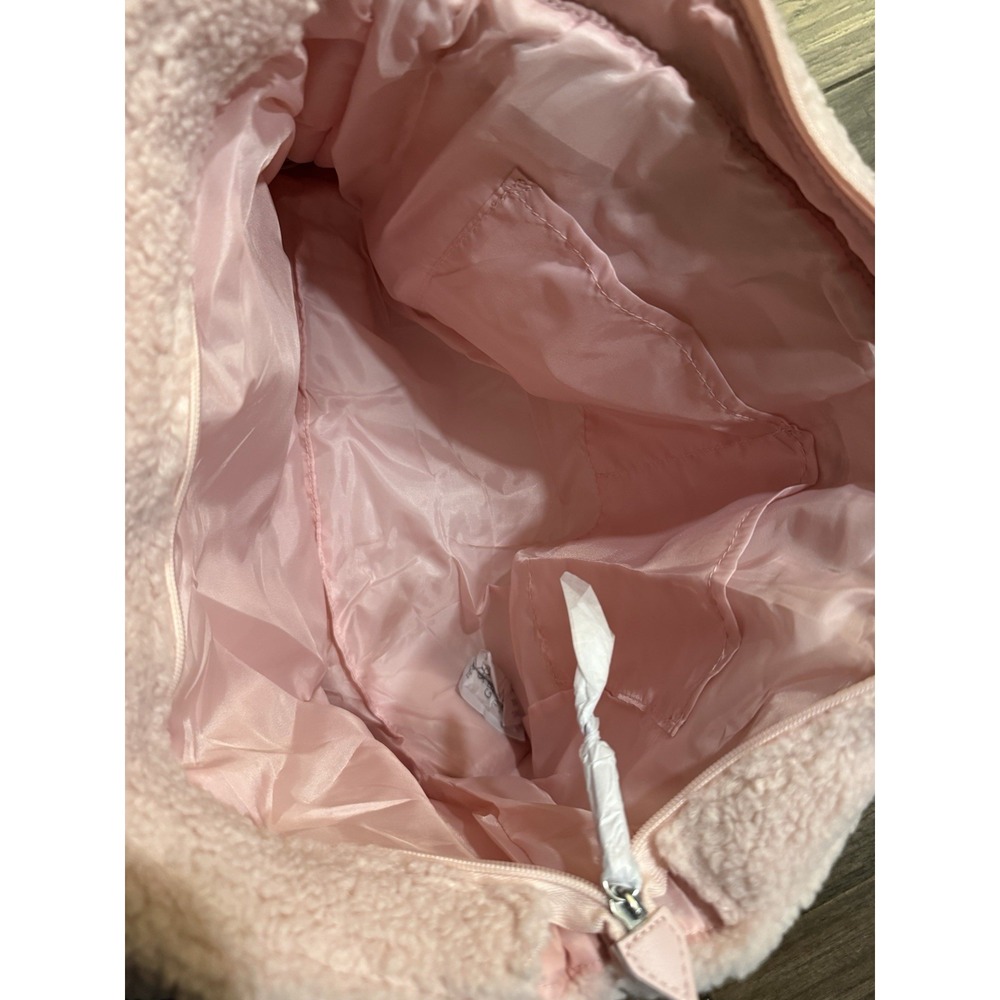 New PINK By VICTORIA'S SECRET Tote Bag Cozy Plush Sherpa Pink‎ VS - Picture 4 of 5